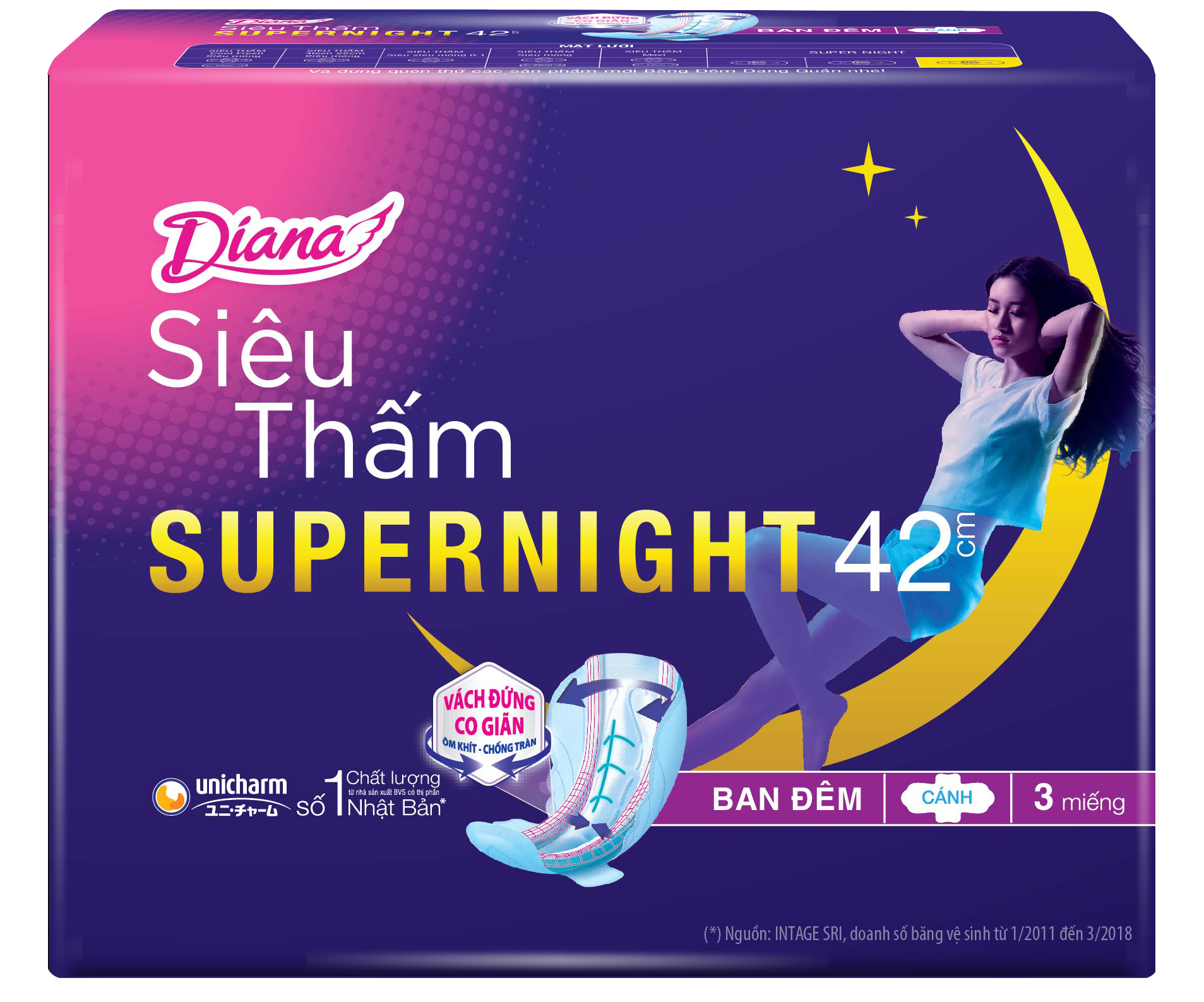 Diana Supernight Siêu Ban Đêm 42cm
